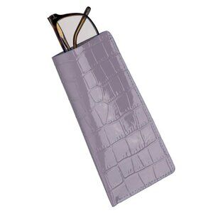 Pearl Sleek Calfskin Glasses Case – Alligator Pattern Craftsmanship